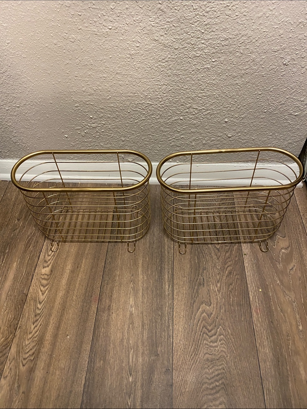 2 Chrome Wire Magazine Rack - Home Storage & Organization